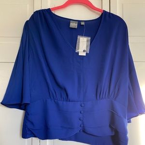 Royal blue blouse